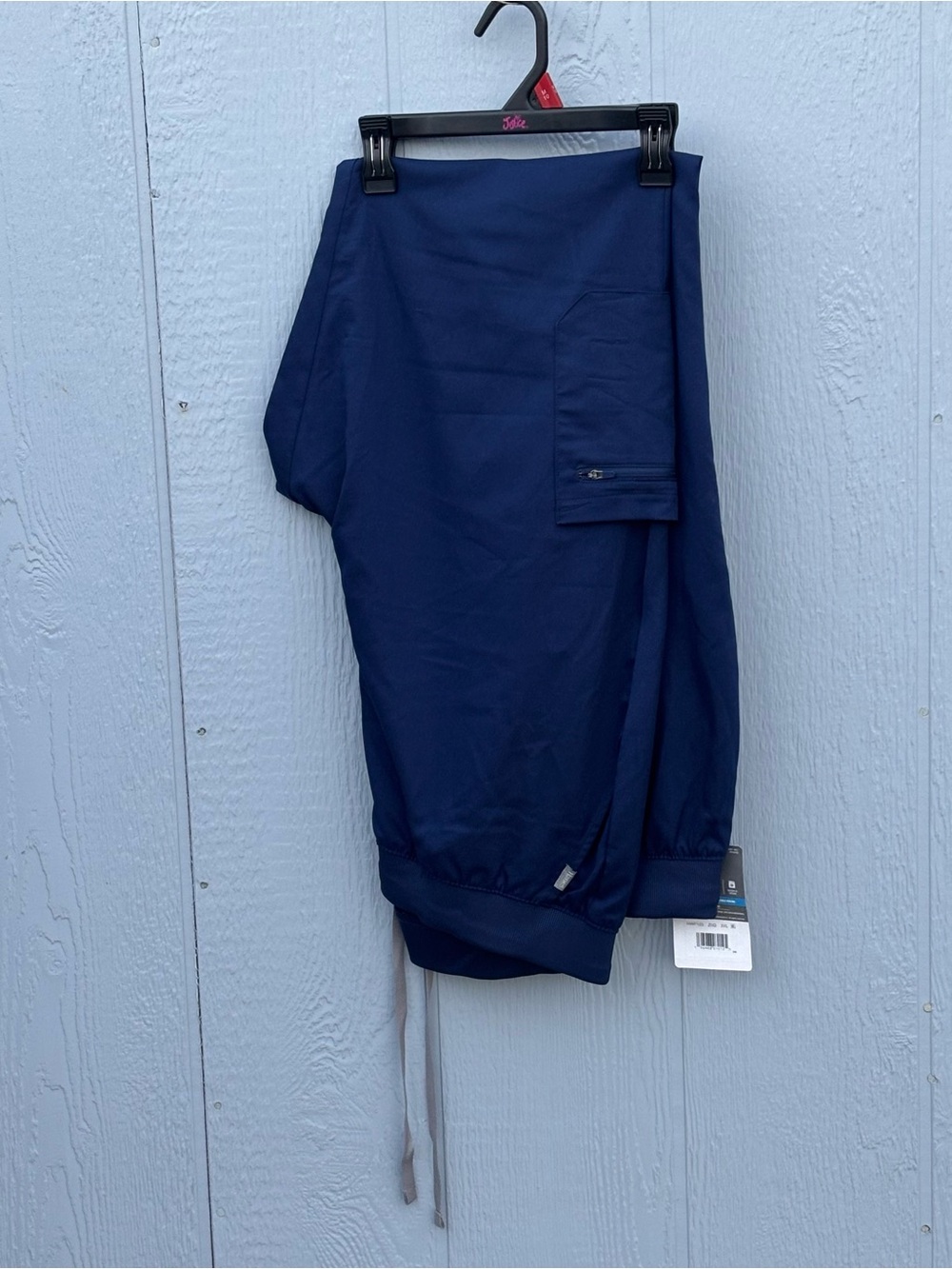 Hanes Woman’s Navy Blue Drawstring Scrubs